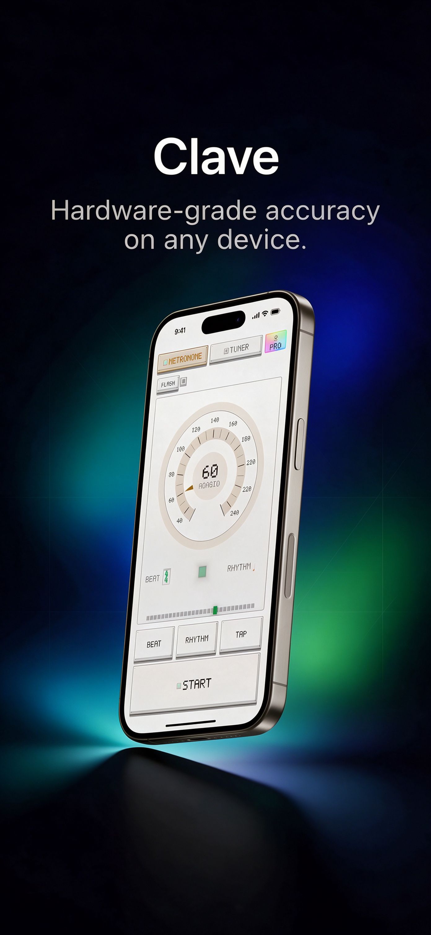 Clave — hardware-grade accuracy on any device