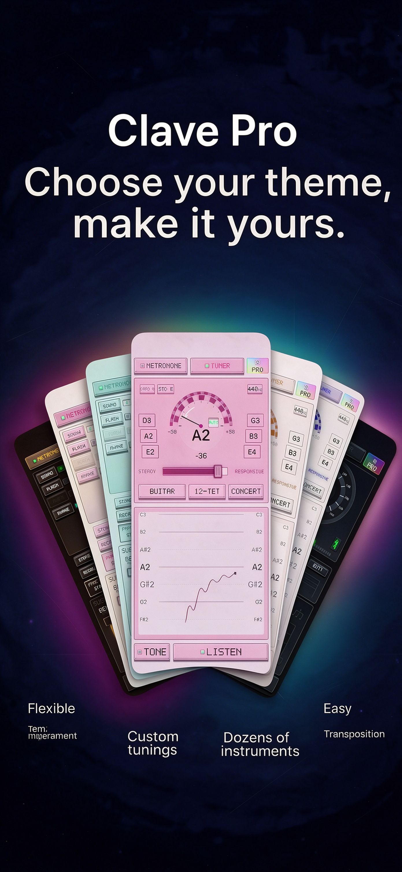 Clave Pro — choose your theme, make it yours